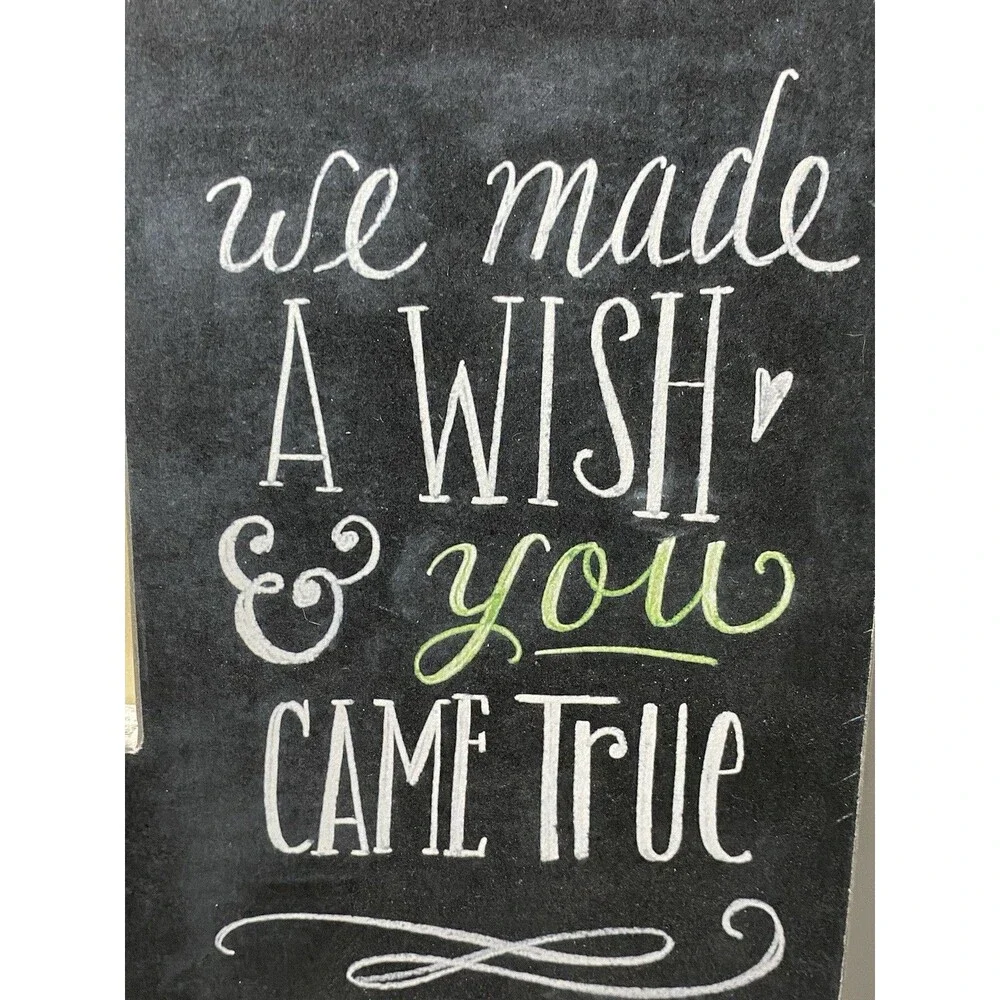 We Made A Wish & You Came True 4x6 Wood Box Picture Frame Primitives By Kathy